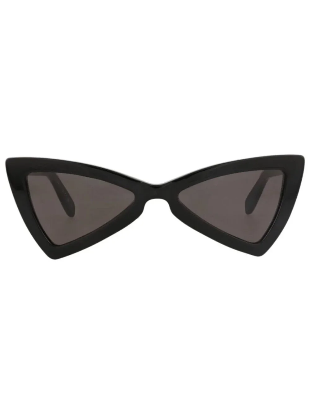 New Saint Laurent Women's Sunglasses Cat Eye Recycled Acetate Frame Black Black